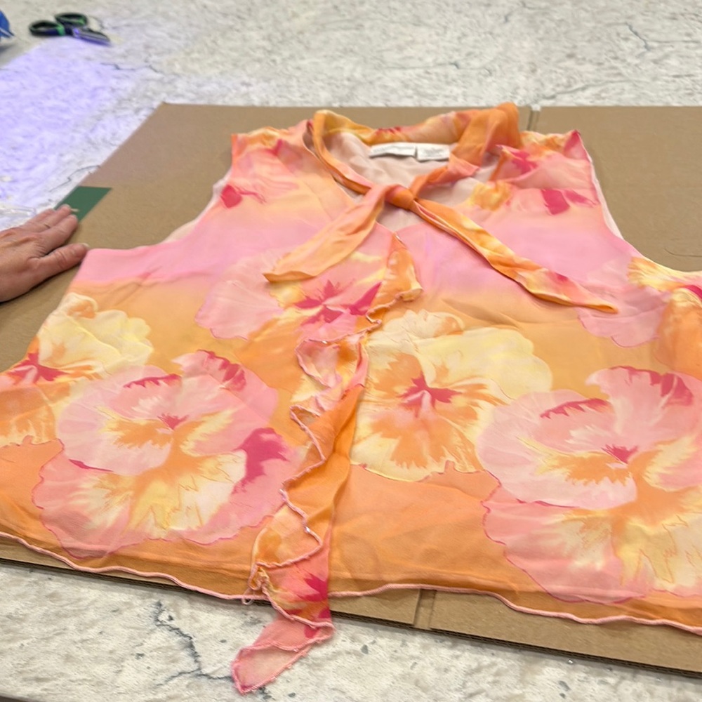 Worthington size 18 sleeveless blouse silk
